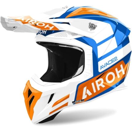 Motocross Casco Airoh Aviator Ace 2 Naranja Brillo